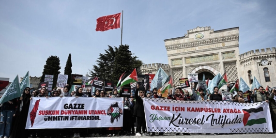 Üniversite Öğrencilerinden Gazze’ye Destek Eylemi