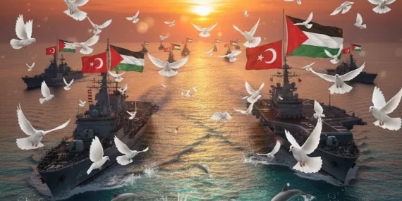 Türkiye, Küresel Sumud Filosu’nu İha’larla Izliyor
