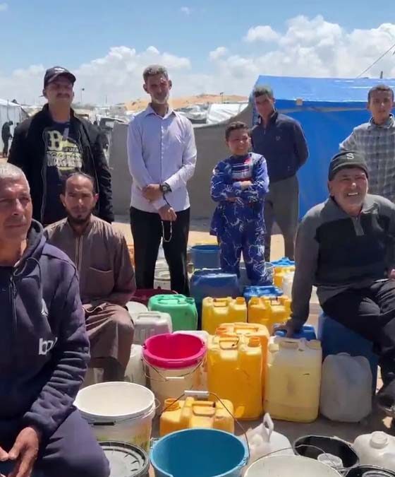 Al-Burj kampındaki 750 aile susuzlukla pençeleşiyor