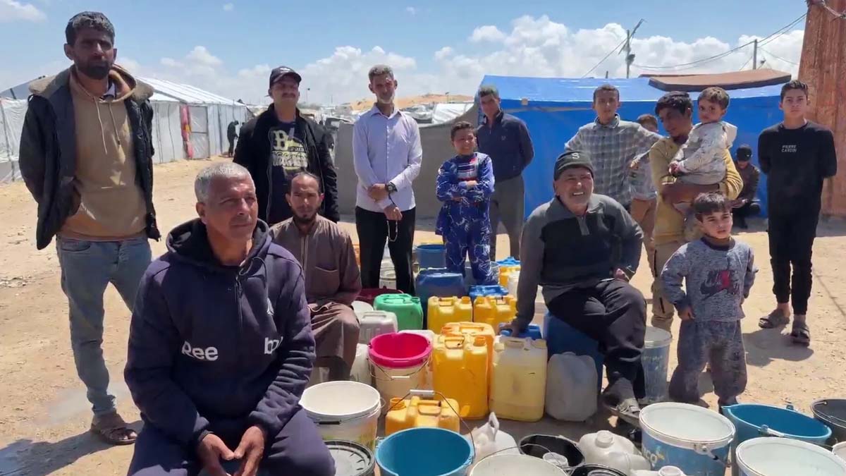 Al-Burj kampındaki 750 aile susuzlukla pençeleşiyor