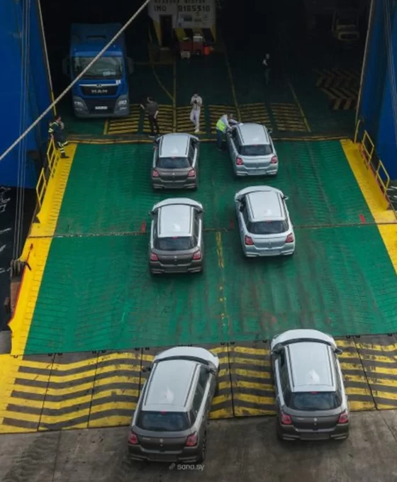 Lazkiye Limanı'ndan Avrupa'ya ilk araç sevkiyatı