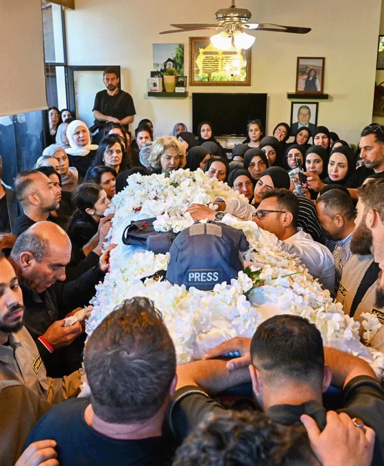 Lübnanlı gazeteci Amal Halil son yolculuğuna uğurlandı
