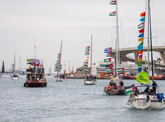 Özgürlük filosu Gazze için Barselona'dan demir aldı