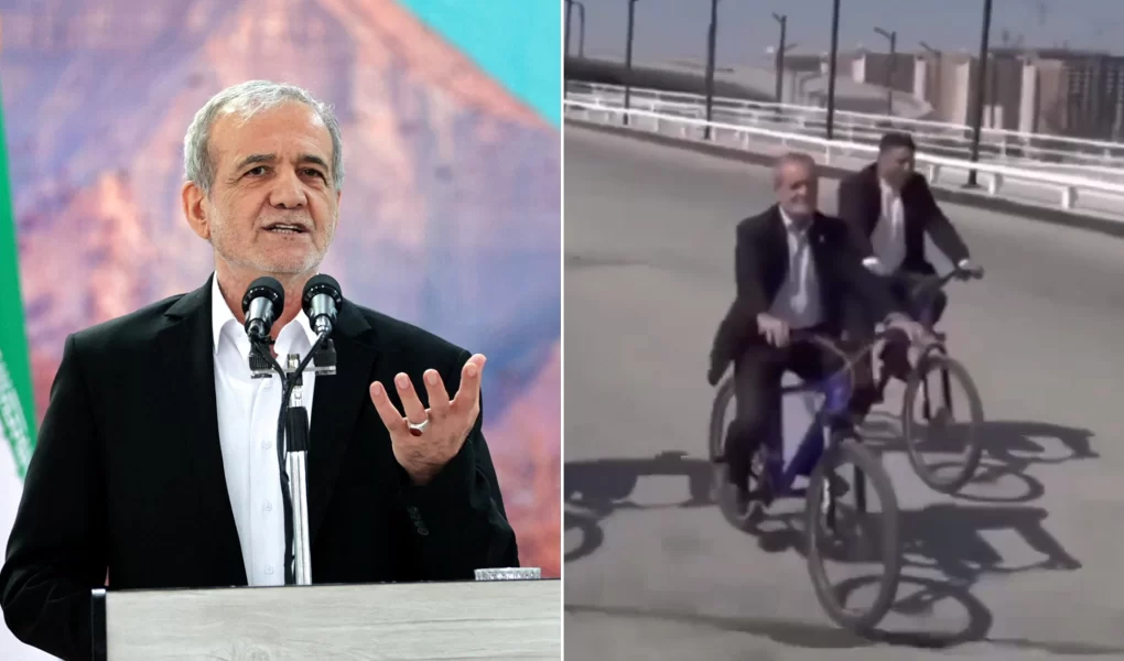 Pezeşkiyan’ın bisikletli turu: Gerçek mi, manipülasyon mu?