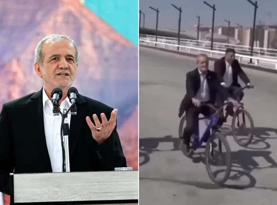 Pezeşkiyan’ın bisikletli turu: Gerçek mi, manipülasyon mu?