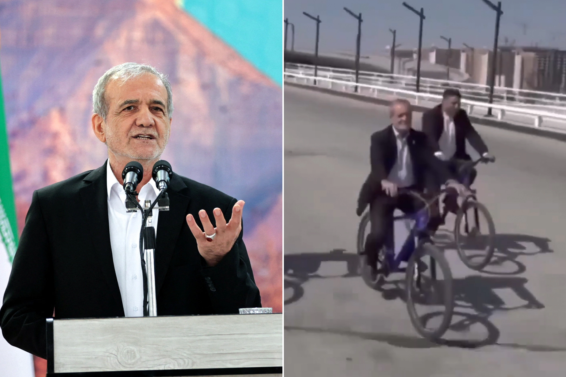 Pezeşkiyan’ın bisikletli turu: Gerçek mi, manipülasyon mu?