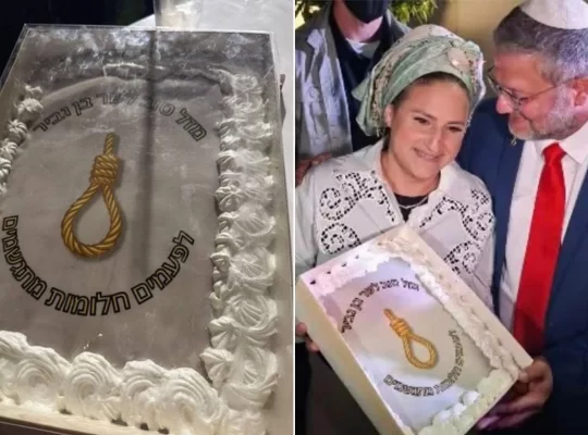 Ben-Gvir'in doğum gününde "idam sehpası" temalı kutlama