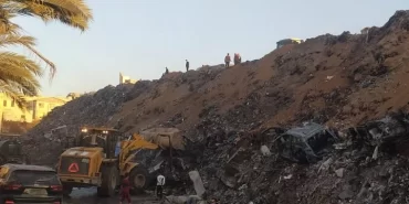 Gazze'de atık sahası yangını kontrol altına alındı