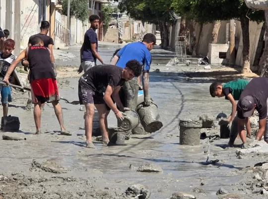 Gazze'de şaşırtan olay: İsrail'in betonunu evlerine taşıdılar