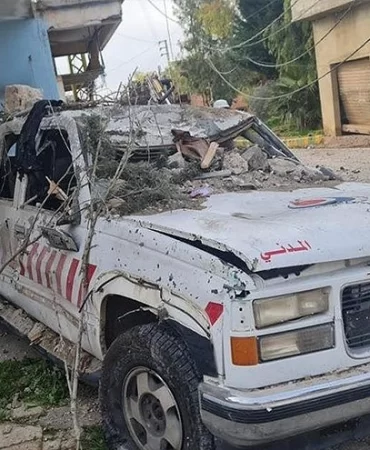 Güney Lübnan’da Kanlı Saldırı: Ambulans Hedef Alındı