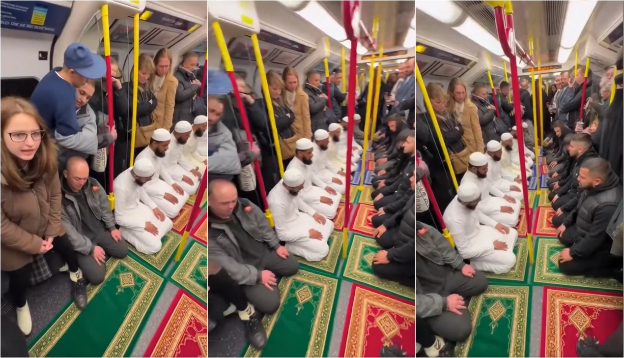 Londra metrosunda namaz videosu provokasyon yarattı: Gerçek ne çıktı?